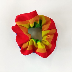 Szivárvány scrunchies / hajgumi - ruha & divat - hajdísz & hajcsat - hajgumi - Meska.hu