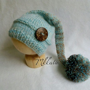 Kötött baba sapka 0-3 hónapos méret  -  - Meska.hu