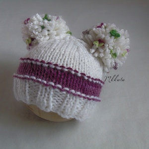 Horgolt baba sapka 0-3 hónapos méret  - ruha & divat - gyerekruha - Meska.hu