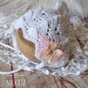  Kötött baba sapka újszülött fotózásra , Ruha & Divat, Babaruha & Gyerekruha, Babasapka, Kötés, MESKA