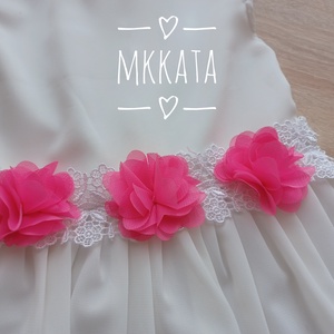 Ünnepi Elegancia: Kislány keresztelő ruha  68 - as méret  - ruha & divat - babaruha & gyerekruha - keresztelő ruha - Meska.hu