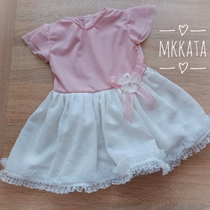 Ünnepi Elegancia: Kislány keresztelő ruha   68 - as méret  - ruha & divat - gyerekruha - Meska.hu