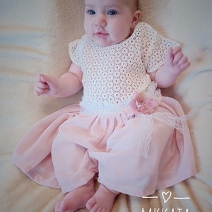 Alkalmi ,keresztelő kislány ruha 74-es méret  - ruha & divat - gyerekruha - Meska.hu