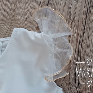 Ünnepi Elegancia: Kislány keresztelő ruha 74-es méret  - ruha & divat - gyerekruha - Meska.hu