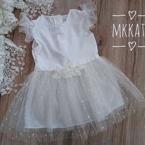 Ünnepi Elegancia: Kislány keresztelő ruha 74-es méret  - ruha & divat - gyerekruha - Meska.hu