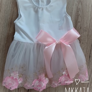  Ünnepi Elegancia: Kislány keresztelő ruha 62-es méret  - ruha & divat - gyerekruha - Meska.hu