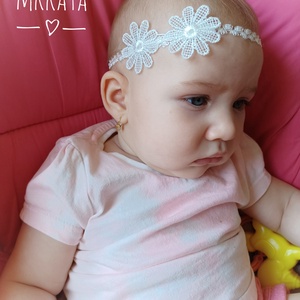 Újszülött / baba fejpánt több méretben  - Meska.hu