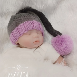 Puha Kényelem: Kézzel kötött babasapka  Újszülött fotózáshoz, Ruha & Divat, Babaruha & Gyerekruha, Babasapka, Kötés, MESKA