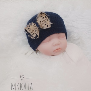  Kötött baba sapka újszülött fotózásra , Ruha & Divat, Babaruha & Gyerekruha, Babafotózási ruha és kellék, Varrás, Kötés, MESKA