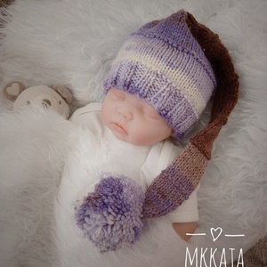 Kötött baba sapka újszülött fotózásra , Ruha & Divat, Babaruha & Gyerekruha, Babasapka, Kötés, MESKA