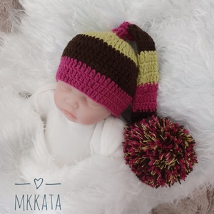 Kötött baba sapka újszülött fotózásra  , Ruha & Divat, Babaruha & Gyerekruha, Babasapka, Kötés, MESKA