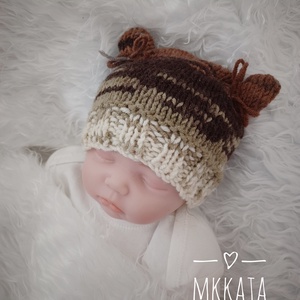  Kötött baba sapka újszülött fotózásra  - Meska.hu