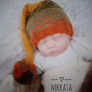  Kötött baba sapka és nadrág szett egyedi ujszülött fotózásra  - ruha & divat - babaruha & gyerekruha - babafotózási ruha és kellék - Meska.hu