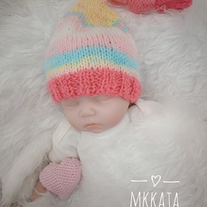  Kötött baba sapka újszülött fotózásra , Ruha & Divat, Babaruha & Gyerekruha, Babasapka, Kötés, MESKA