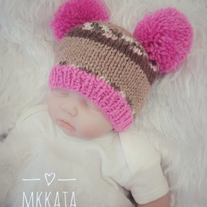 Kötött baba sapka újszülött fotózásra , Ruha & Divat, Babaruha & Gyerekruha, Babasapka, Kötés, MESKA