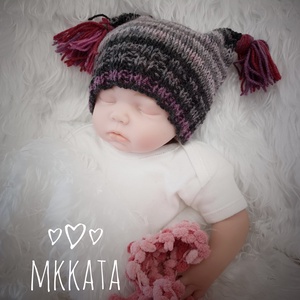 Kötött baba sapka újszülött fotózásra , Ruha & Divat, Babaruha & Gyerekruha, Babasapka, Kötés, MESKA