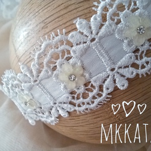 Újszülött / baba fejpánt több méretben  - ruha & divat - babaruha & gyerekruha - babafotózási ruha és kellék - Meska.hu