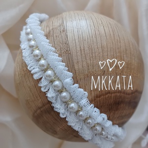 Újszülött / baba fejpánt több méretben  - ruha & divat - babaruha & gyerekruha - babafotózási ruha és kellék - Meska.hu