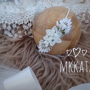  Tüll szoknya és fejpánt szett újszülött fotózáshoz - ruha & divat - babaruha & gyerekruha - babafotózási ruha és kellék - Meska.hu