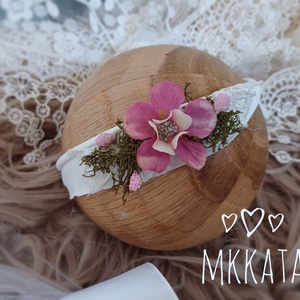 Tüll szoknya és fejpánt szett  újszülött fotózáshoz - ruha & divat - babaruha & gyerekruha - babafotózási ruha és kellék - Meska.hu