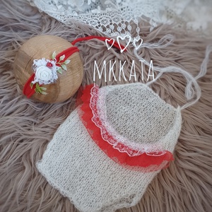 A Kisbaba első  fényképei: Kézzel kötött szett Újszülött fotózásra, Ruha & Divat, Babaruha & Gyerekruha, Babafotózási ruha és kellék, Kötés, MESKA