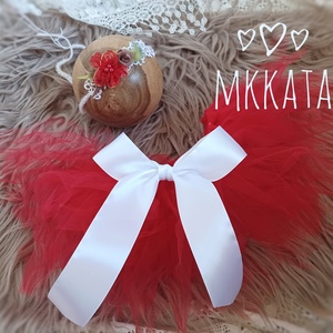 Tüll szoknya és fejpánt szett újszülött fotózáshoz, Ruha & Divat, Babaruha & Gyerekruha, Babafotózási ruha és kellék, Varrás, MESKA