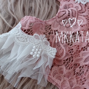 Újszülött csipke  szett 50-56 os méret  - ruha & divat - babaruha & gyerekruha - Meska.hu