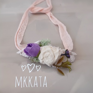 Újszülött / baba fejpánt több méretben  - ruha & divat - babaruha & gyerekruha - babafotózási ruha és kellék - Meska.hu