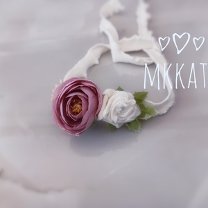 Újszülött / baba fejpánt több méretben  - ruha & divat - babaruha & gyerekruha - babafotózási ruha és kellék - Meska.hu