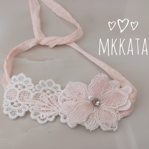 Újszülött / baba fejpánt több méretben  - ruha & divat - babaruha & gyerekruha - babafotózási ruha és kellék - Meska.hu