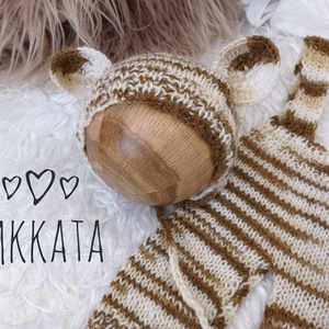Kötött baba sapka és nadrág szett újszülött fotózáshoz - ruha & divat - babaruha & gyerekruha - babafotózási ruha és kellék - Meska.hu