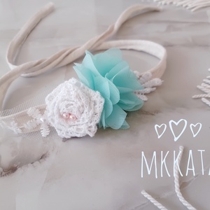 Újszülött / baba fejpánt több méretben  - ruha & divat - babaruha & gyerekruha - babafotózási ruha és kellék - Meska.hu