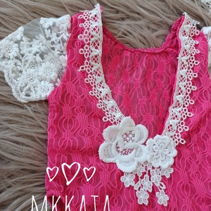 Csipke body és fejpánt szett Újszülött fotózáshoz - baba - mama - babafotózás - szett újszülött fotózásra - Meska.hu