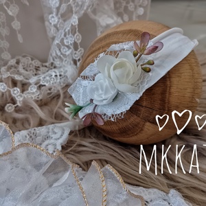 Csipke body és fejpánt szett Újszülött fotózáshoz - ruha & divat - babaruha & gyerekruha - babafotózási ruha és kellék - Meska.hu