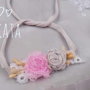 Újszülött fejpánt fotózásra  - ruha & divat - babaruha & gyerekruha - babafotózási ruha és kellék - Meska.hu