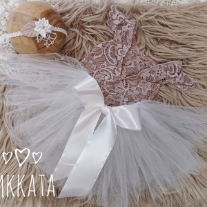 Tüll szoknya, csipke body és fejpánt szett Újszülött fotózáshoz, Ruha & Divat, Babaruha & Gyerekruha, Babafotózási ruha és kellék, Varrás, MESKA