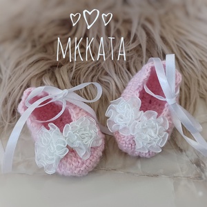Horgolt  baba cipő 6-12 hónapos méret  - Meska.hu