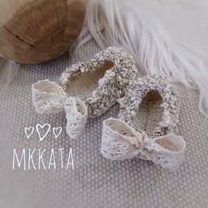 Horgolt baba cipő 0-3 hó  - ruha & divat - babaruha & gyerekruha - babacipő - Meska.hu
