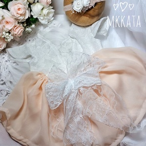  Csipke body, szoknya  és fejpánt szett Újszülött fotózáshoz 62- és méret - baba - mama - babafotózás - szett újszülött fotózásra - Meska.hu