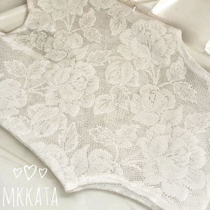  Csipke body, szoknya  és fejpánt szett Újszülött fotózáshoz 62- és méret - baba - mama - babafotózás - szett újszülött fotózásra - Meska.hu