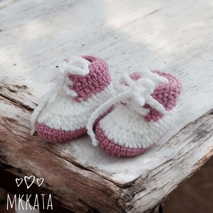 Horgolt baba cipő 0-6 hónapos méret  - ruha & divat - babaruha & gyerekruha - babacipő - Meska.hu