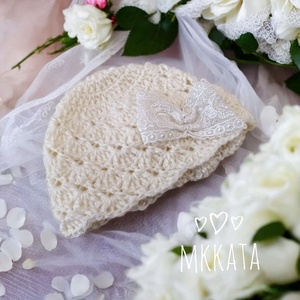 Horgolt baba cipő és  baba sapka  szett 0-3 hó  - ruha & divat - babaruha & gyerekruha - babacipő - Meska.hu