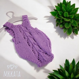 Kézzel kötött  Újszülött body fotózásra - Meska.hu