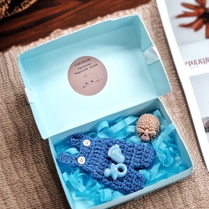 Nagyszülő bejelentő ajándékszett , Baba - mama, Babaemlékek, Bababejelentők, Horgolás, MESKA