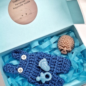 Nagyszülő bejelentő ajándékszett  - baba - mama - babaemlékek - bababejelentők - Meska.hu