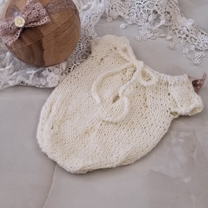 Kötött body szoknya  és fejpánt szett Újszülött fotózáshoz - baba - mama - babafotózás - szett újszülött fotózásra - Meska.hu