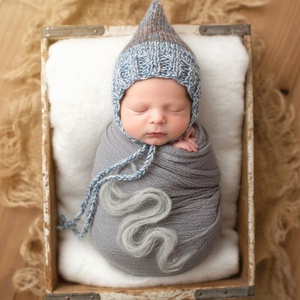 Kötött baba sapka újszülött fotózásra  - Meska.hu