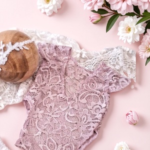 Csipke body , szoknya és fejpánt szett Újszülött fotózásra - baba - mama - babafotózás - szett újszülött fotózásra - Meska.hu