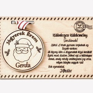 Mikulásos Jó Gyerek Érem levéllel - Meska.hu