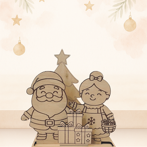 Télapó és Télanyó DIY kifestő box - diy (csináld magad) - egységcsomag - Meska.hu